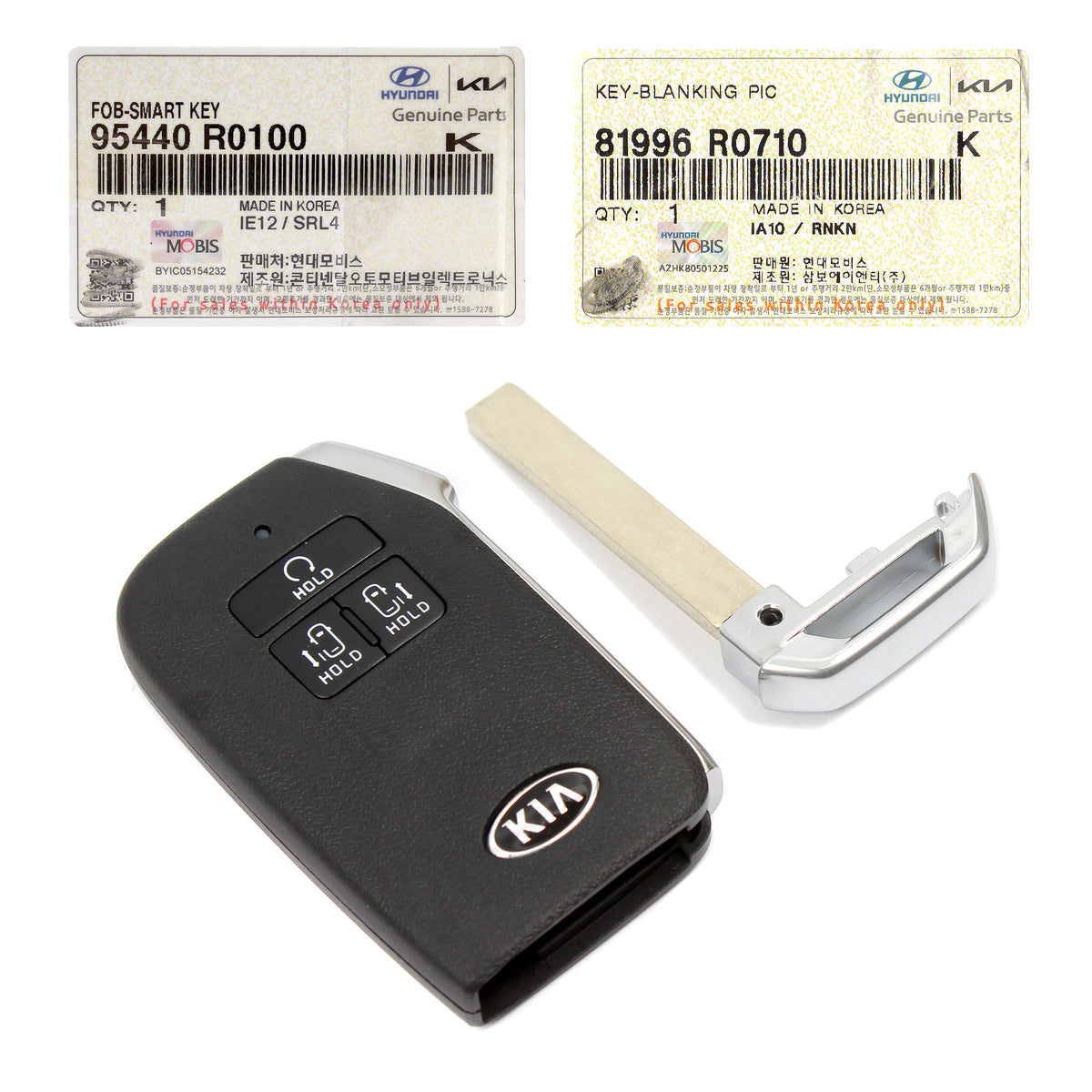 OEM FOB Smart Keyless Remote &amp; Blank Key 7 Buttons for 2022 2023 Kia Carnival