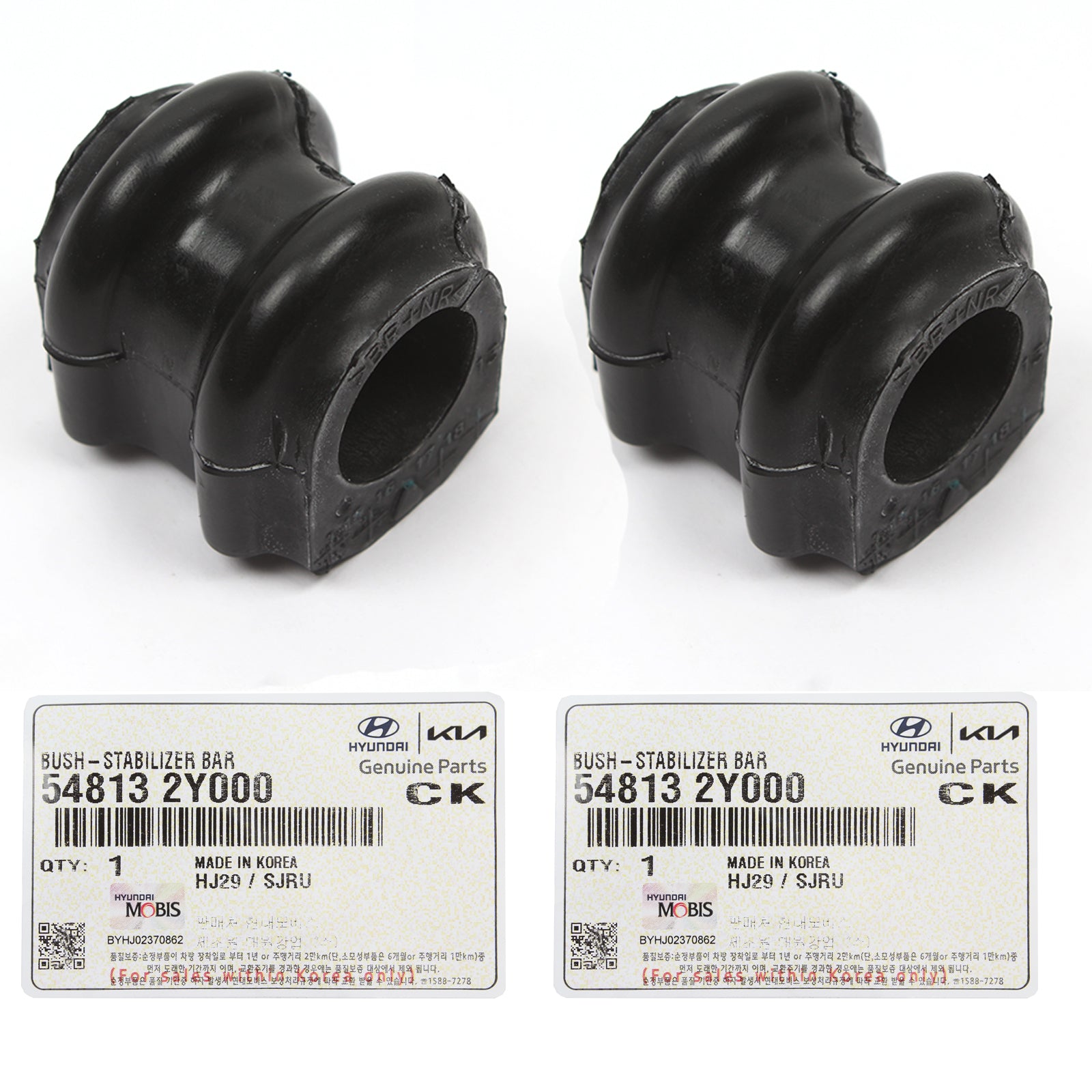 GENUINE Stabilizer Bar Bushings X2 for 14-16 Hyundai Tucson Sportage 548132Y000