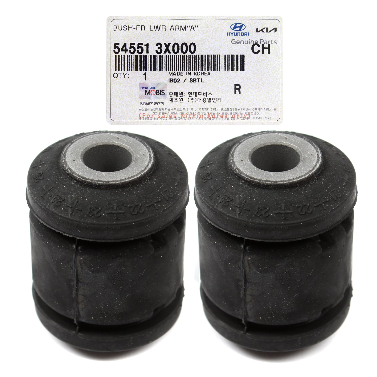 OEM Front Lower Control Arm Bushings for 11-22 Hyundai Kia 545513X000