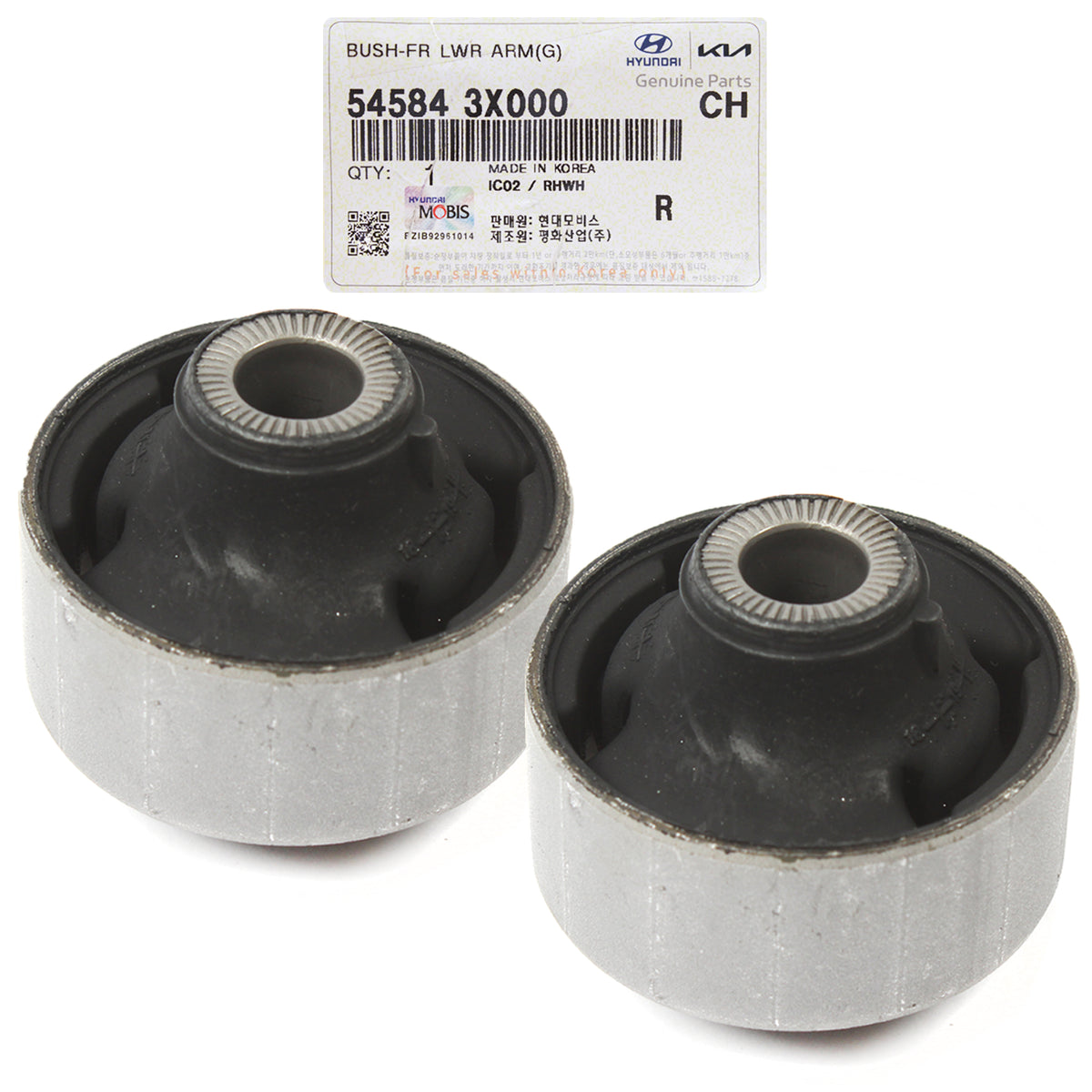 OEM Front Lower Control Arm Bushings 2PK for 2011-2017 Accent Elantra Veloster