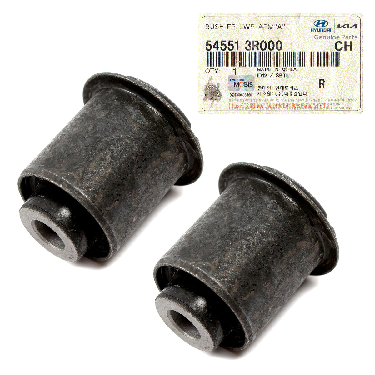 GENUINE Front Lower Control Arm Bushings 2PCS for 11-16 Hyundai Kia 545513R000