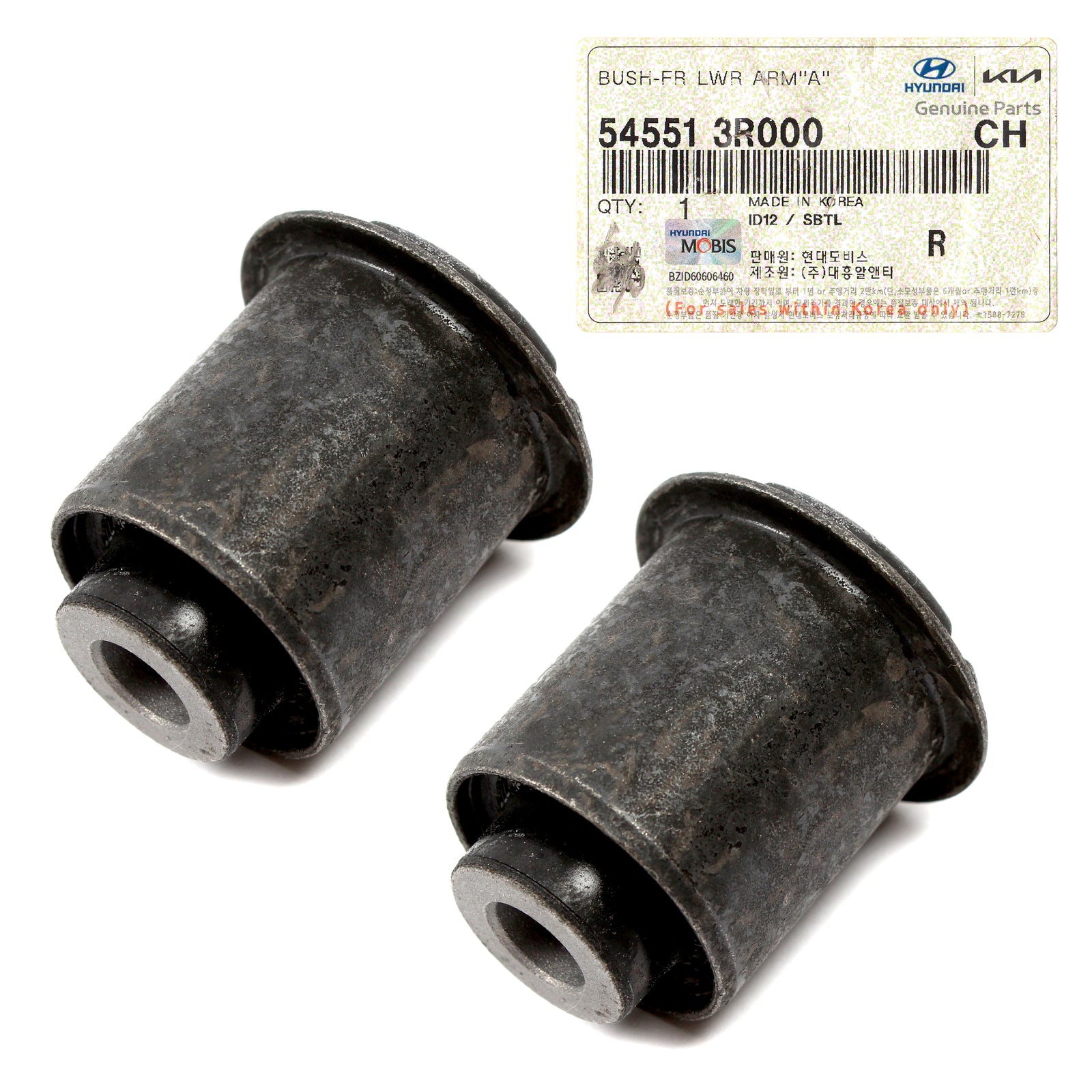 GENUINE Front Lower Control Arm Bushings 2PCS for 11-16 Hyundai Kia 545513R000