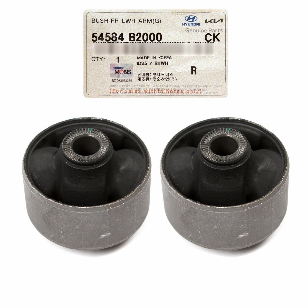 OEM Front Lower Control Arm Bushings 2PCS for 2014-2019 Kia Soul 54584B2000