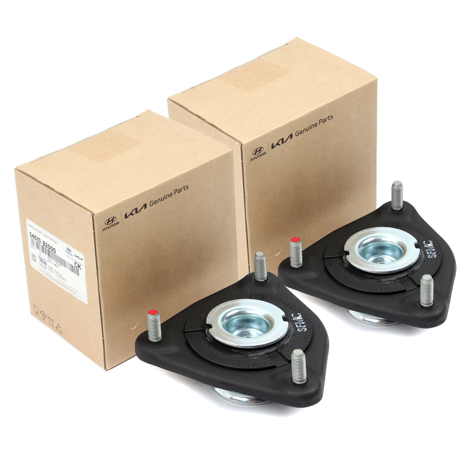 GENUINE 2X Strut Mount Upper Insulators for 2014-2019 Kia Soul / EV 54610B2000