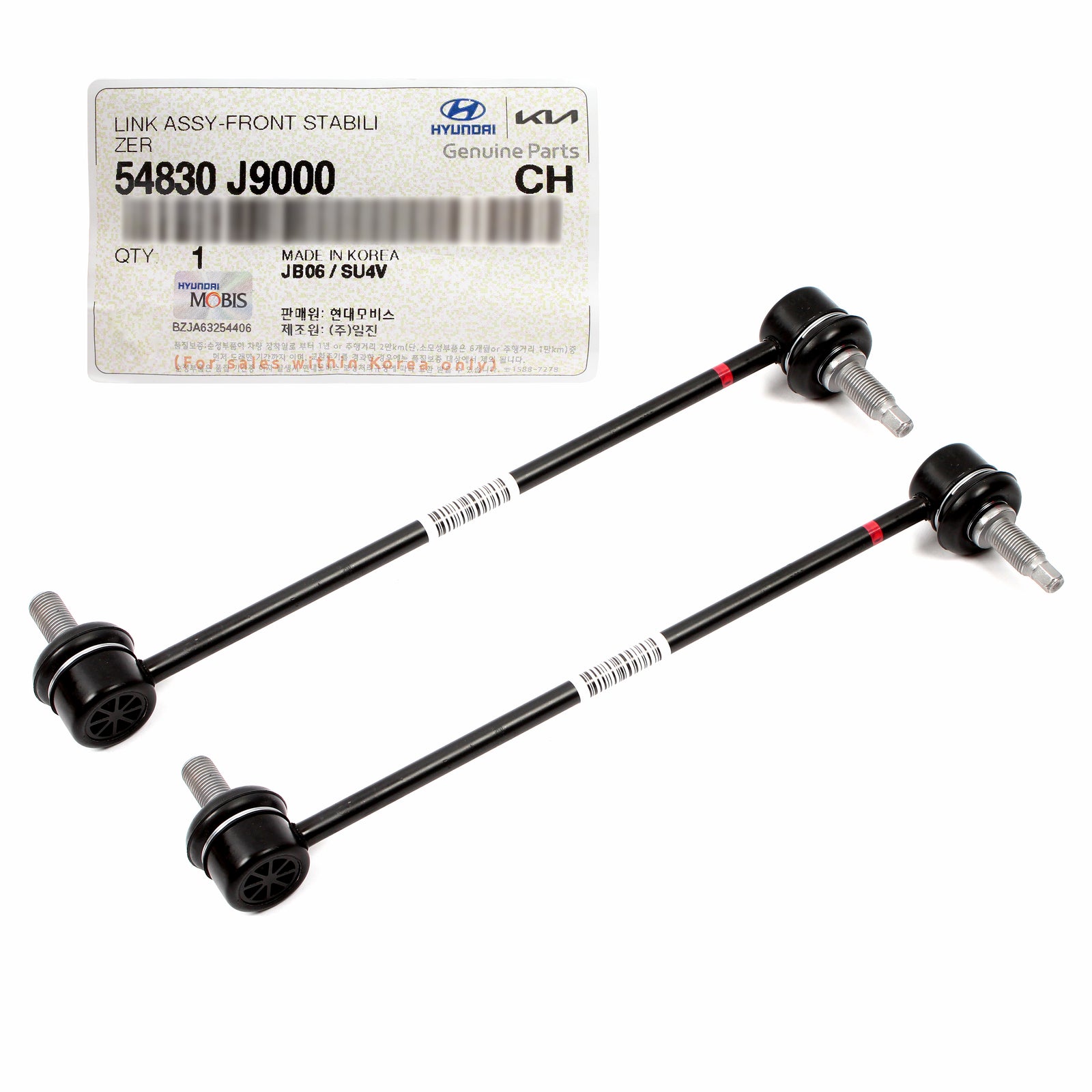 OEM Front Stabilizer Bar Links 2 Pcs for 18-24 Kona Veloster Seltos Soul 54830J9000