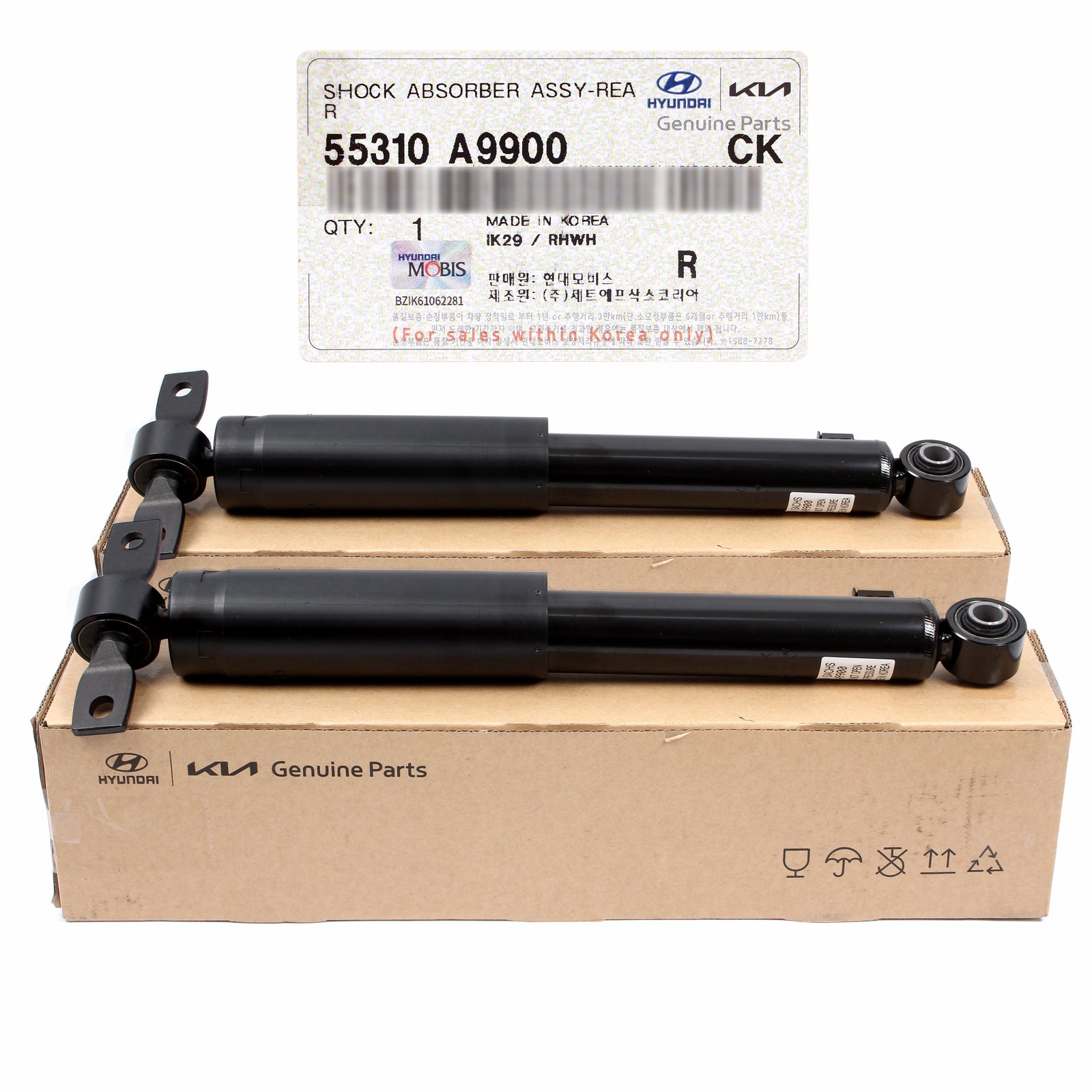 GENUINE Rear Shock Absorbers 2PACK for 2015-2021 Kia Sedona 55310A9900