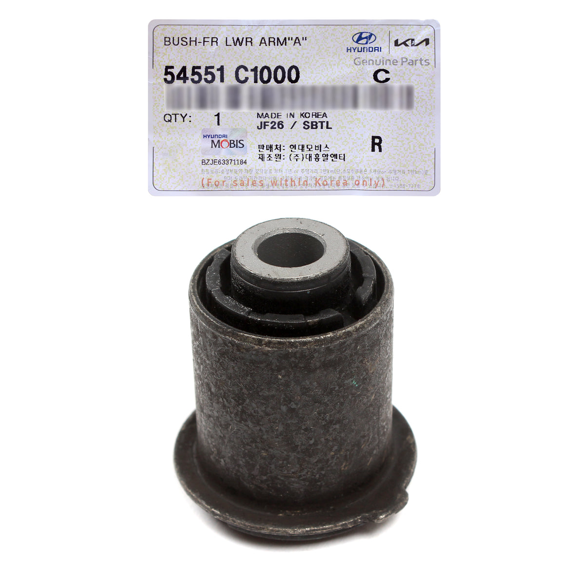 GENUINE Front Control Arm Bushing for 15-19 Sonata 16-20 Optima 54551C1000