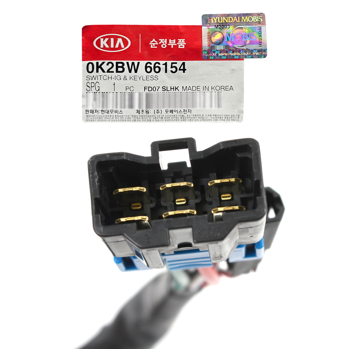 GENUINE IGNITION SWITCH for 98-05 KIA RIO SEPHIA SPECTRA SPORTAGE OEM 0K2BW66154