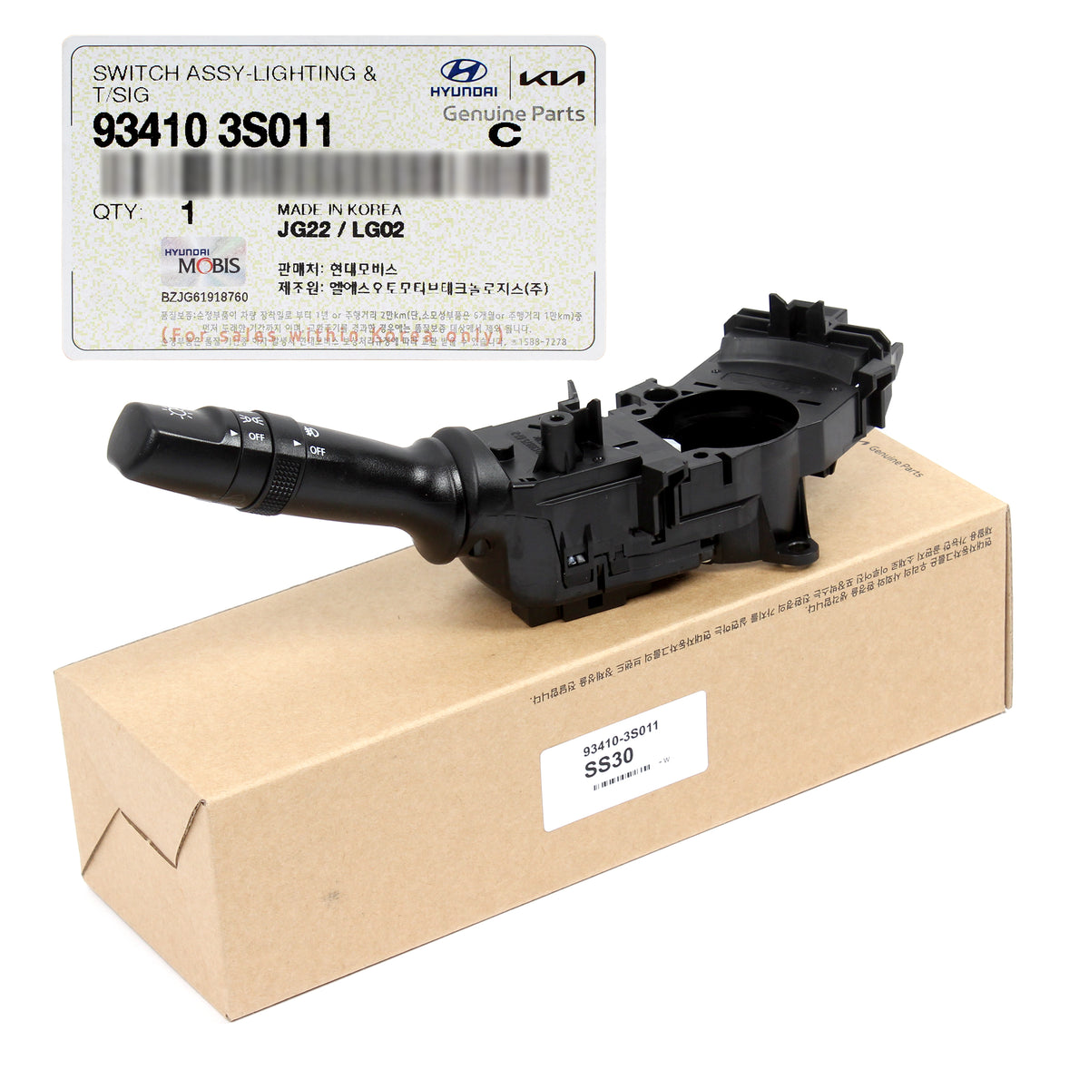 GENUINE Headlight &amp; Turn Signal Switch for 2002-2020 Hyundai Kia Compatibility