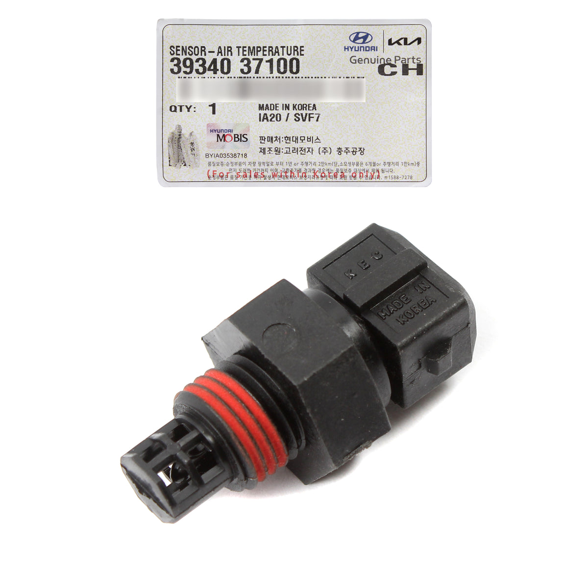 GENUINE Air Intake Temperature Sensor for 1995-2010 Hyundai Kia 3934037100