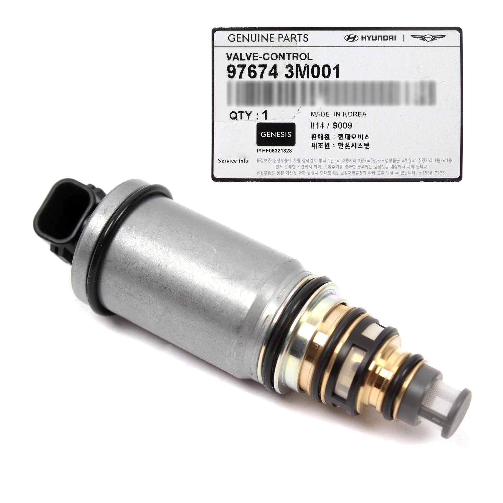 OEM A/C Compressor Control Valve for 2012-2024 Genesis Hyundai Kia 976743M001