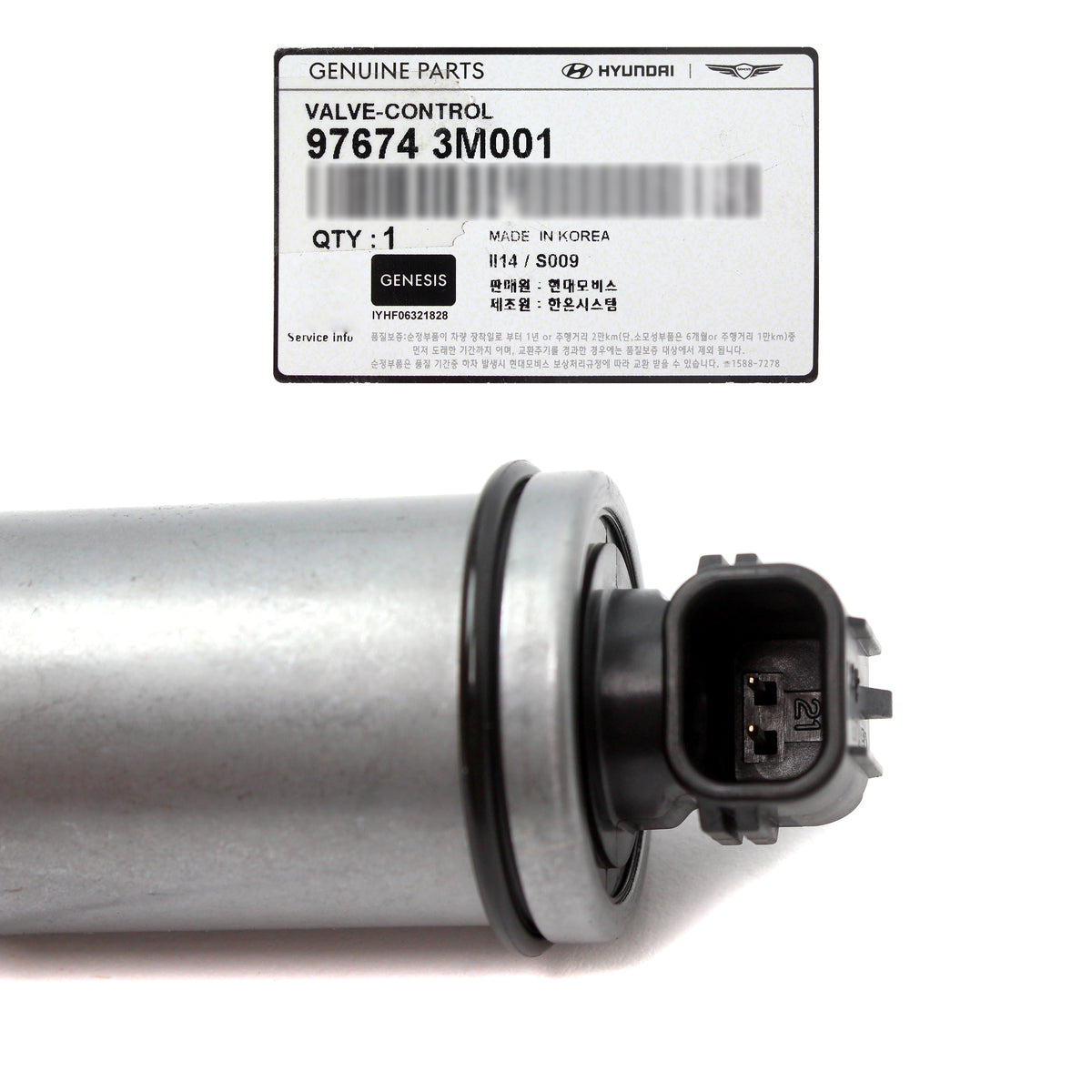 OEM A/C Compressor Control Valve for 2012-2024 Genesis Hyundai Kia 976743M001