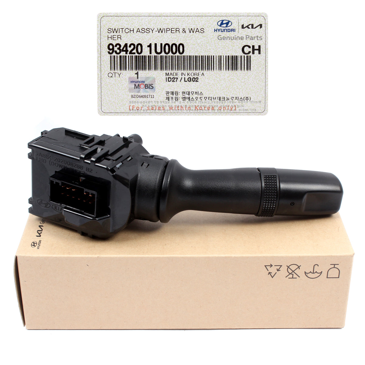 GENUINE Windshield Wiper Switch for 11-18 Elantra Sonata Forte Rio 934201U000