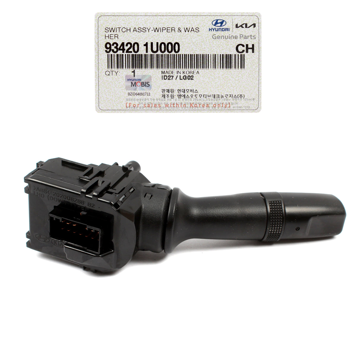 GENUINE Windshield Wiper Switch for 11-18 Elantra Sonata Forte Rio 934201U000