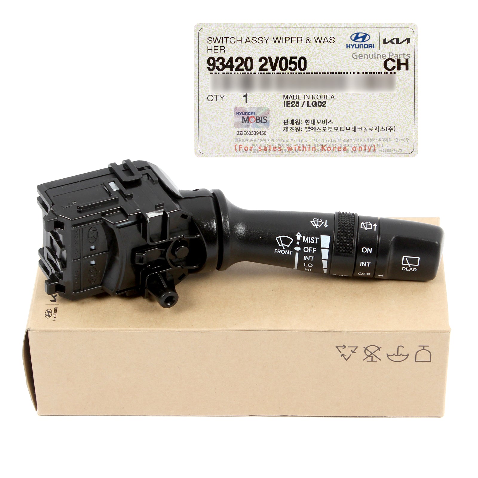 GENUINE Wiper & Washer Switch for 13-17 Elantra GT 12-17 Veloster 934202V050