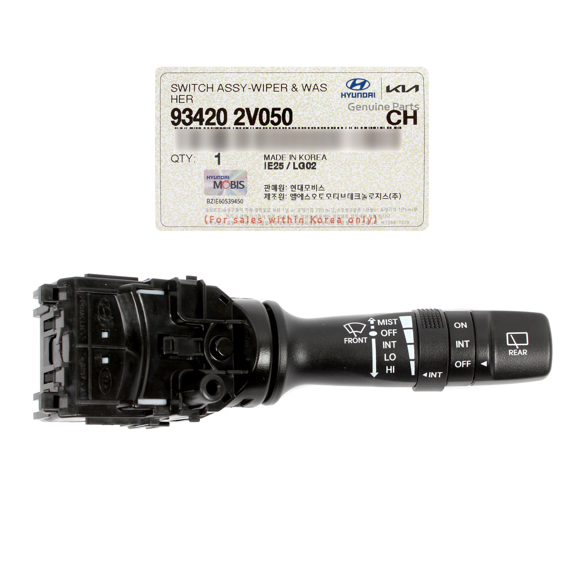 GENUINE Wiper &amp; Washer Switch for 13-17 Elantra GT 12-17 Veloster 934202V050