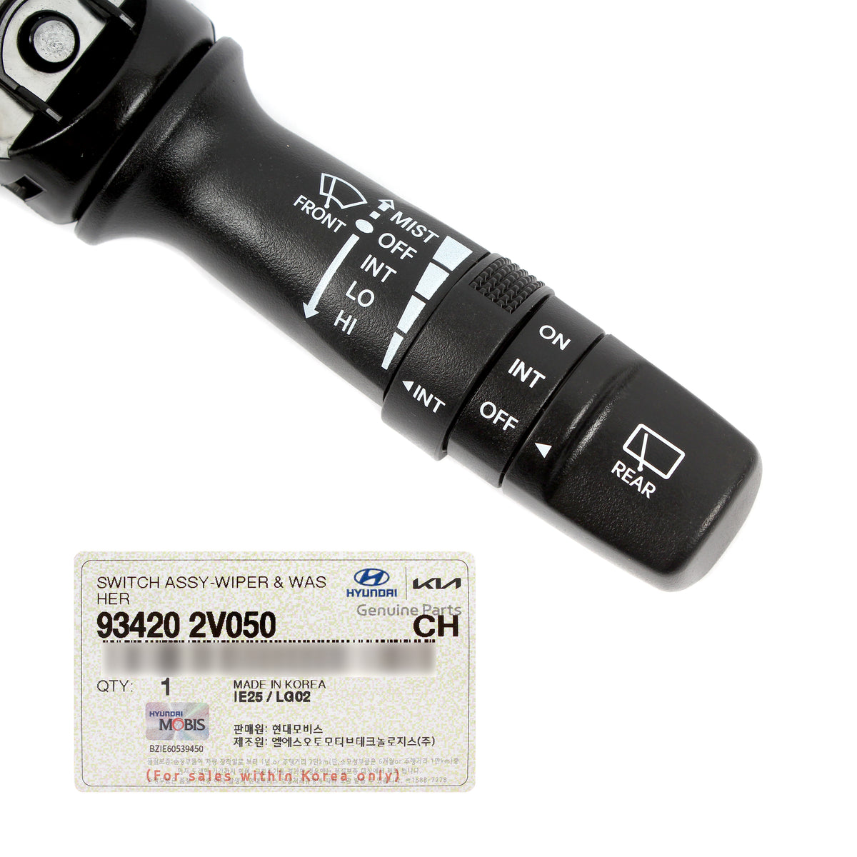 GENUINE Wiper &amp; Washer Switch for 13-17 Elantra GT 12-17 Veloster 934202V050