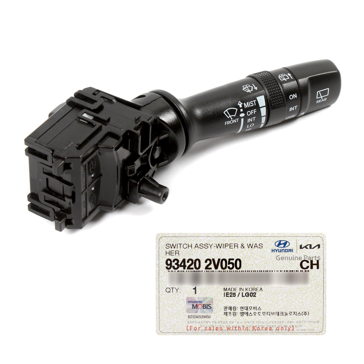 GENUINE Wiper &amp; Washer Switch for 13-17 Elantra GT 12-17 Veloster 934202V050