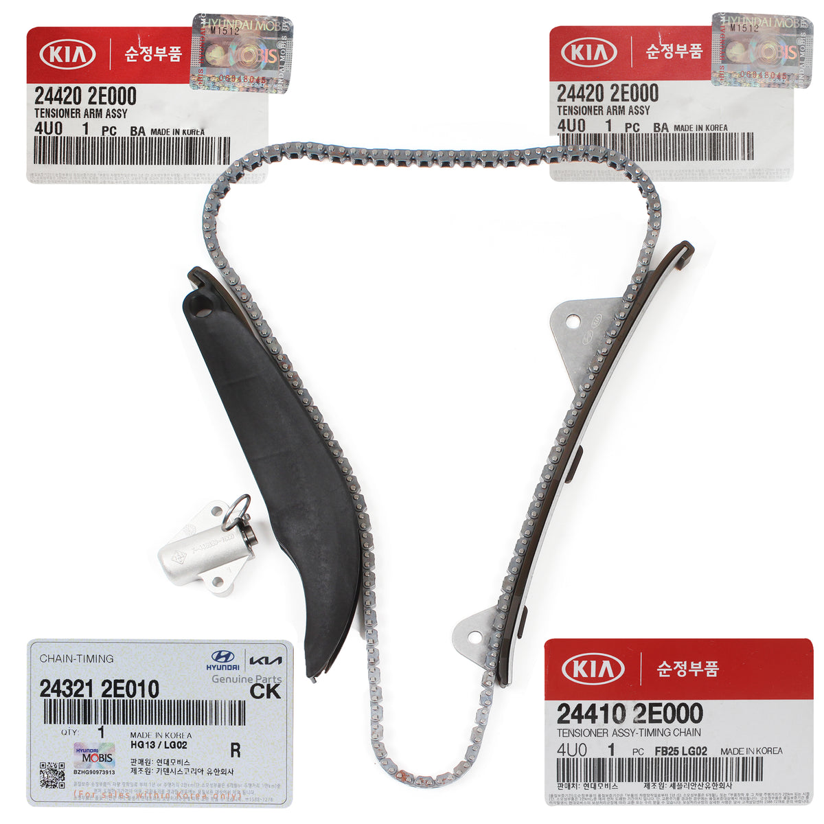 GENUINE Timing Chain Kit for 14-22 Elantra Kona Veloster 1.8L 2.0L 24321-2E010
