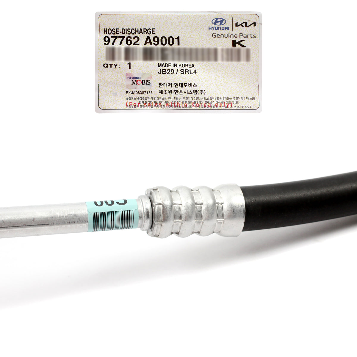 GENUINE A/C Discharge Hose for 2015-2021 Kia Sedona 97762A9001