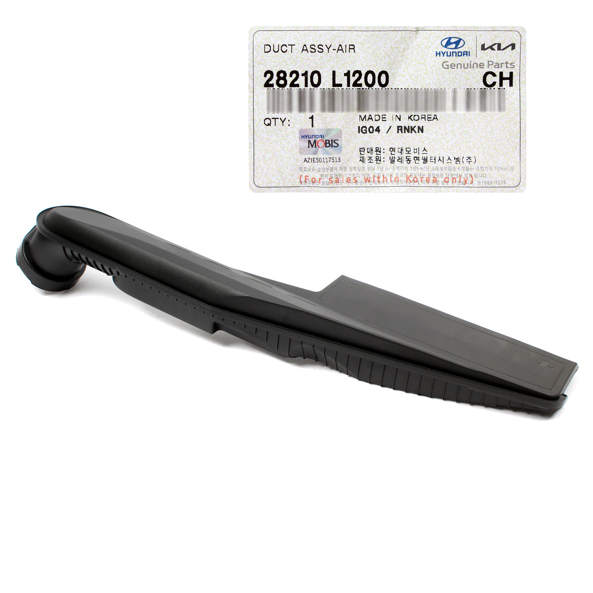 Genuine Air Cleaner Intake Duct for HYUNDAI SONATA 2.5L 2021-2023 OEM 28210L1200