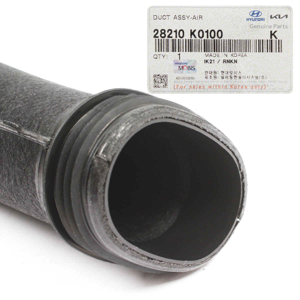 GENUINE Air Intake Duct Hose for 2020 2021 2022 2023 Kia Soul 28210K0100