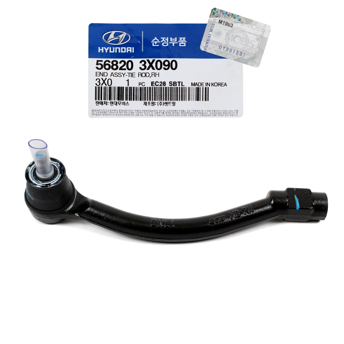 GENUINE OUTER TIE ROD END FRONT RIGHT for 11-18 ELANTRA VELOSTER SOUL 568203X090