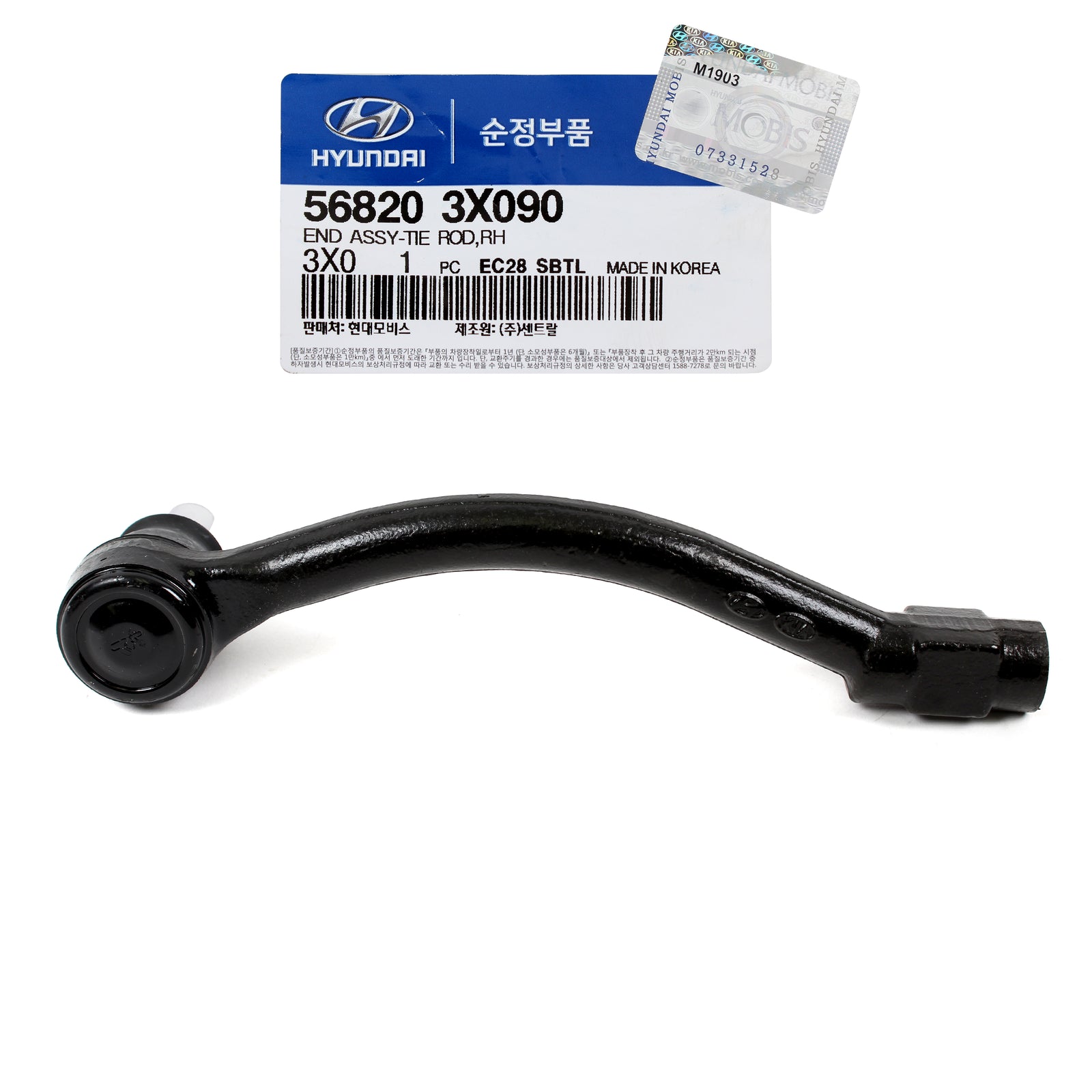 GENUINE OUTER TIE ROD END FRONT RIGHT for 11-18 ELANTRA VELOSTER SOUL 568203X090