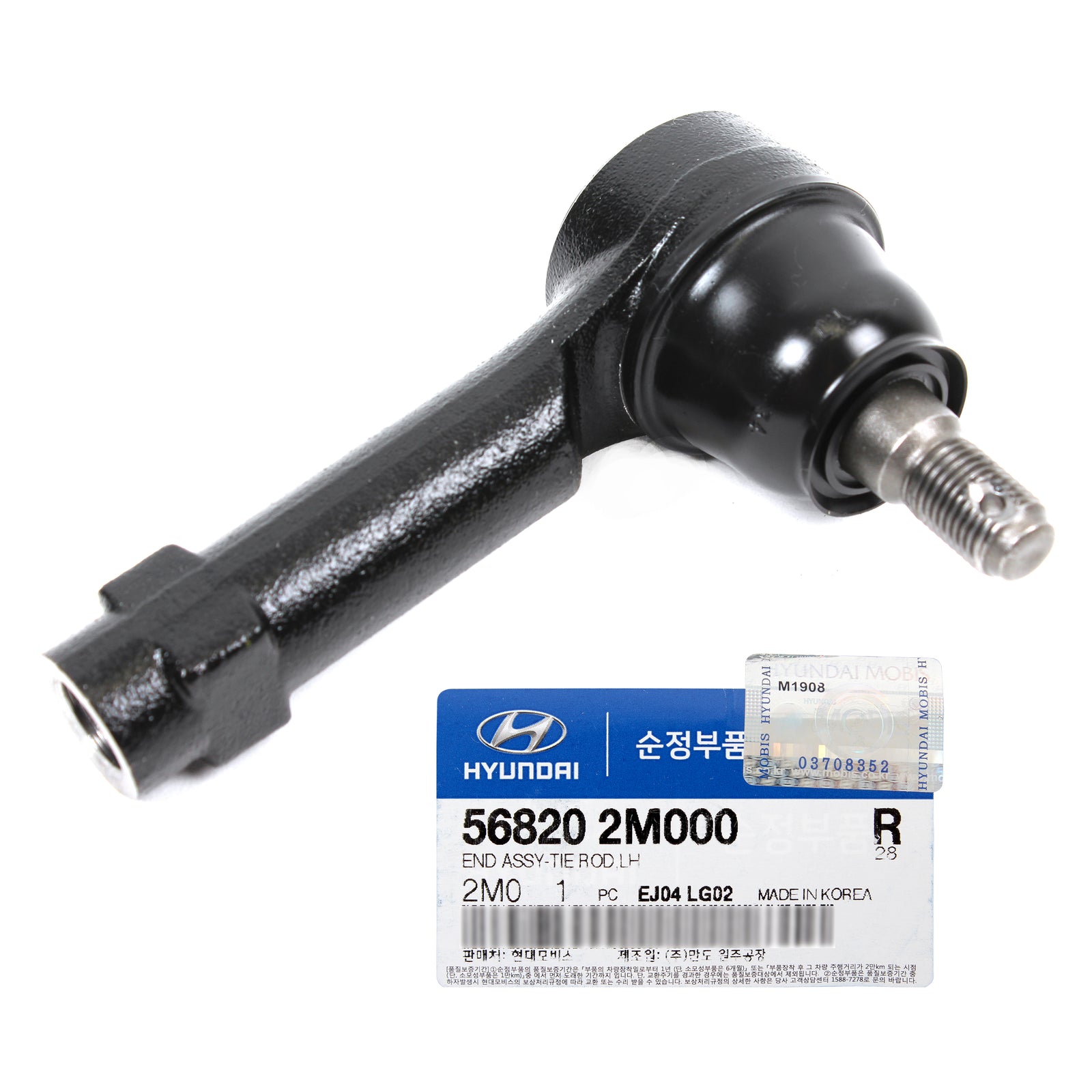 GENUINE Outer Tie Rod End DRIVER LH for 10-16 Hyundai Genesis Coupe 568202M000