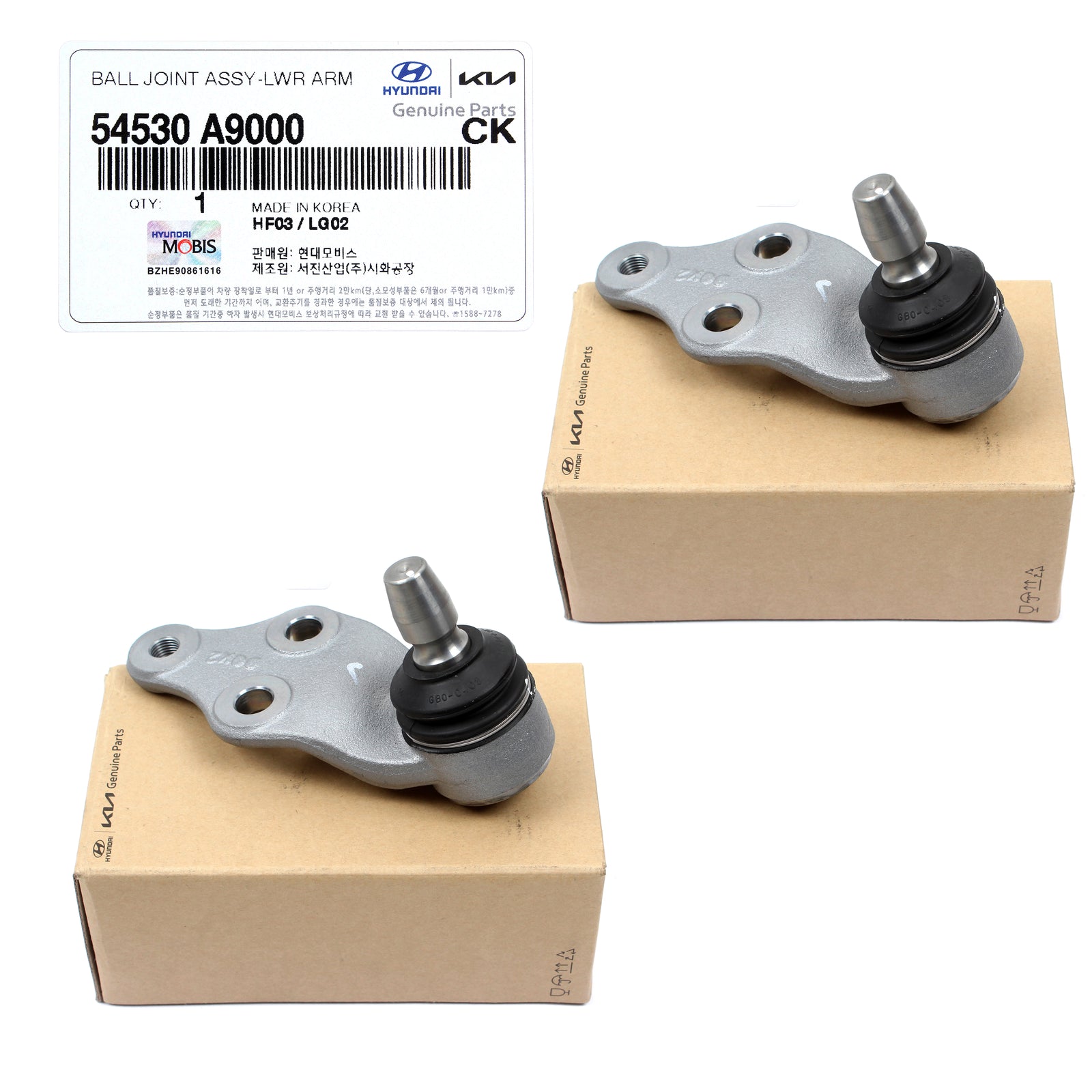 GENUINE Lower Ball Joints 2PCS for 2015-2021 Kia Sedona 54530-A9000