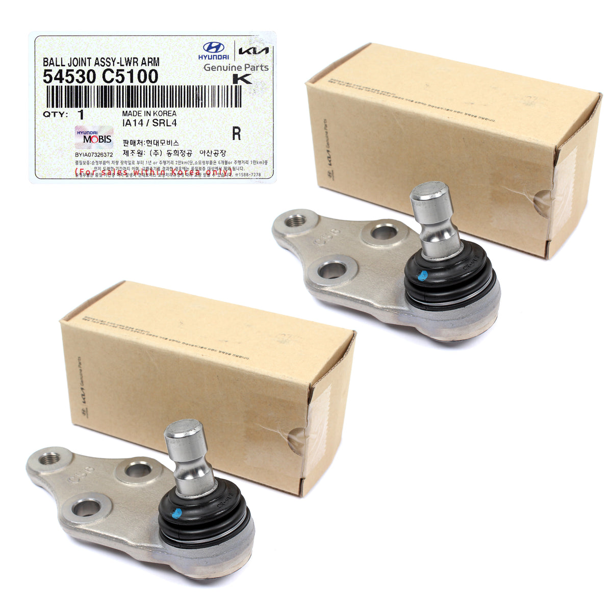 GENUINE Lower Ball Joints 2PCS for 2016-2020 Kia Sorento 54530C5100