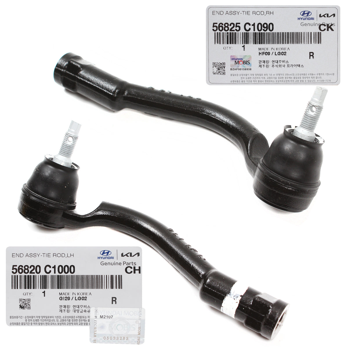 OEM Outer Tie Rod End LEFT &amp; RIGHT for 15-19 Sonata Optima Sorento 56825C1090