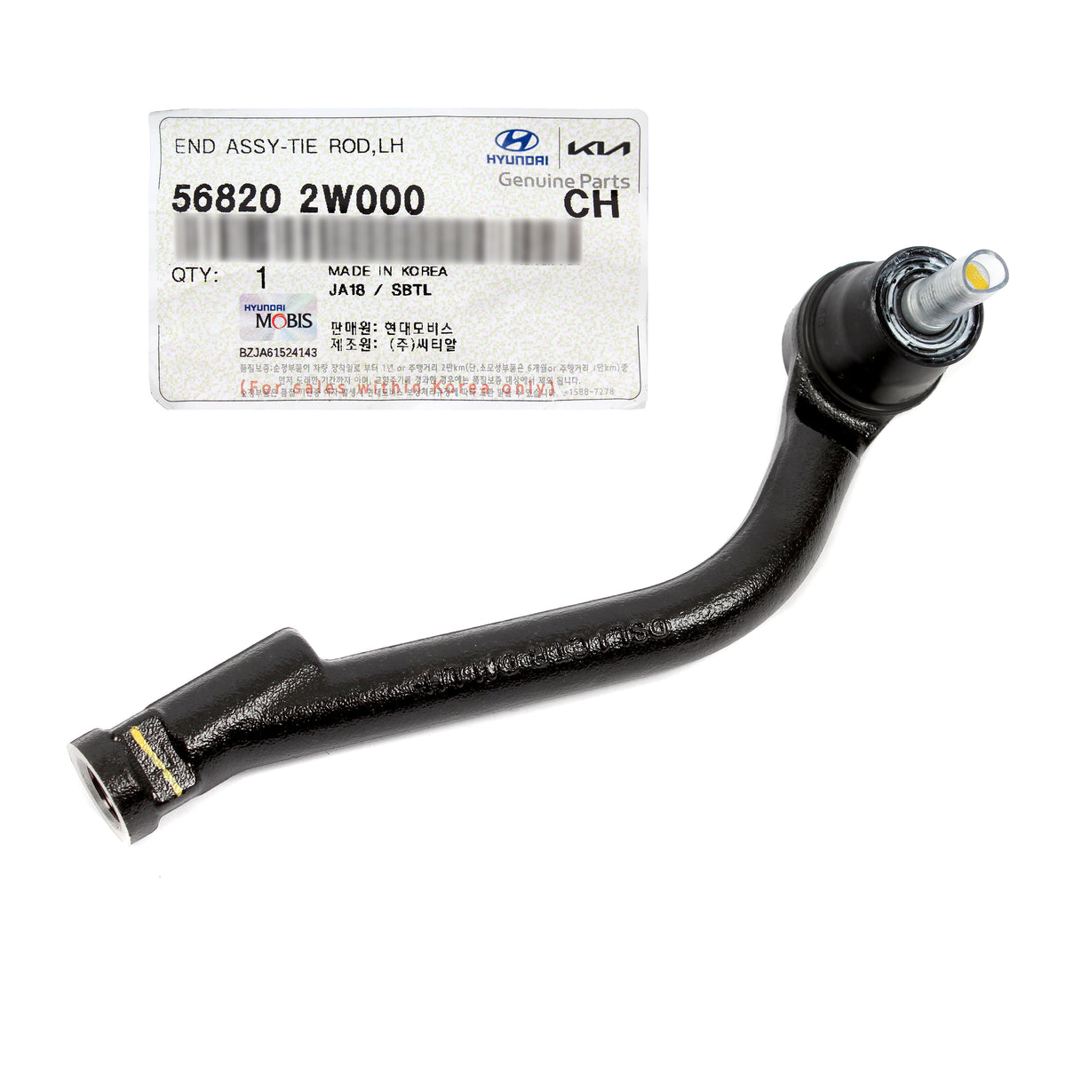 GENUINE Outer Tie Rod End LEFT DRIVER for 2013-18 Hyundai Santa Fe 568202W000