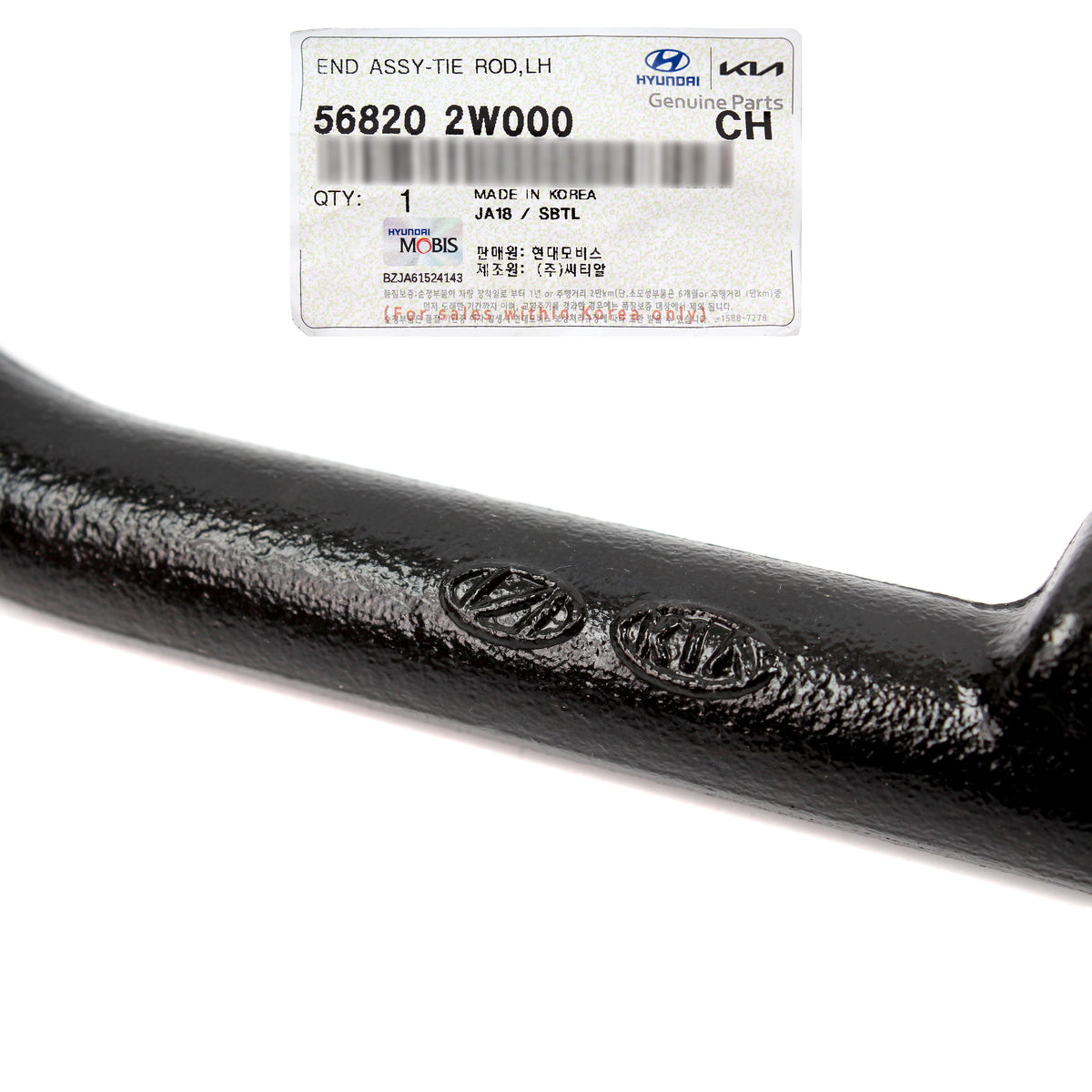 GENUINE Outer Tie Rod End LEFT DRIVER for 2013-18 Hyundai Santa Fe 568202W000