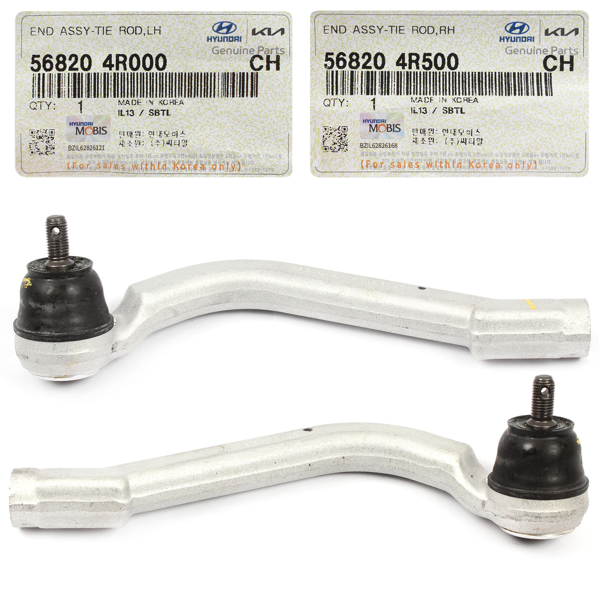 GENUINE Outer Tie Rod Ends FRONT LEFT &amp; RIGHT for 11-16 Sonata Optima HYBRID