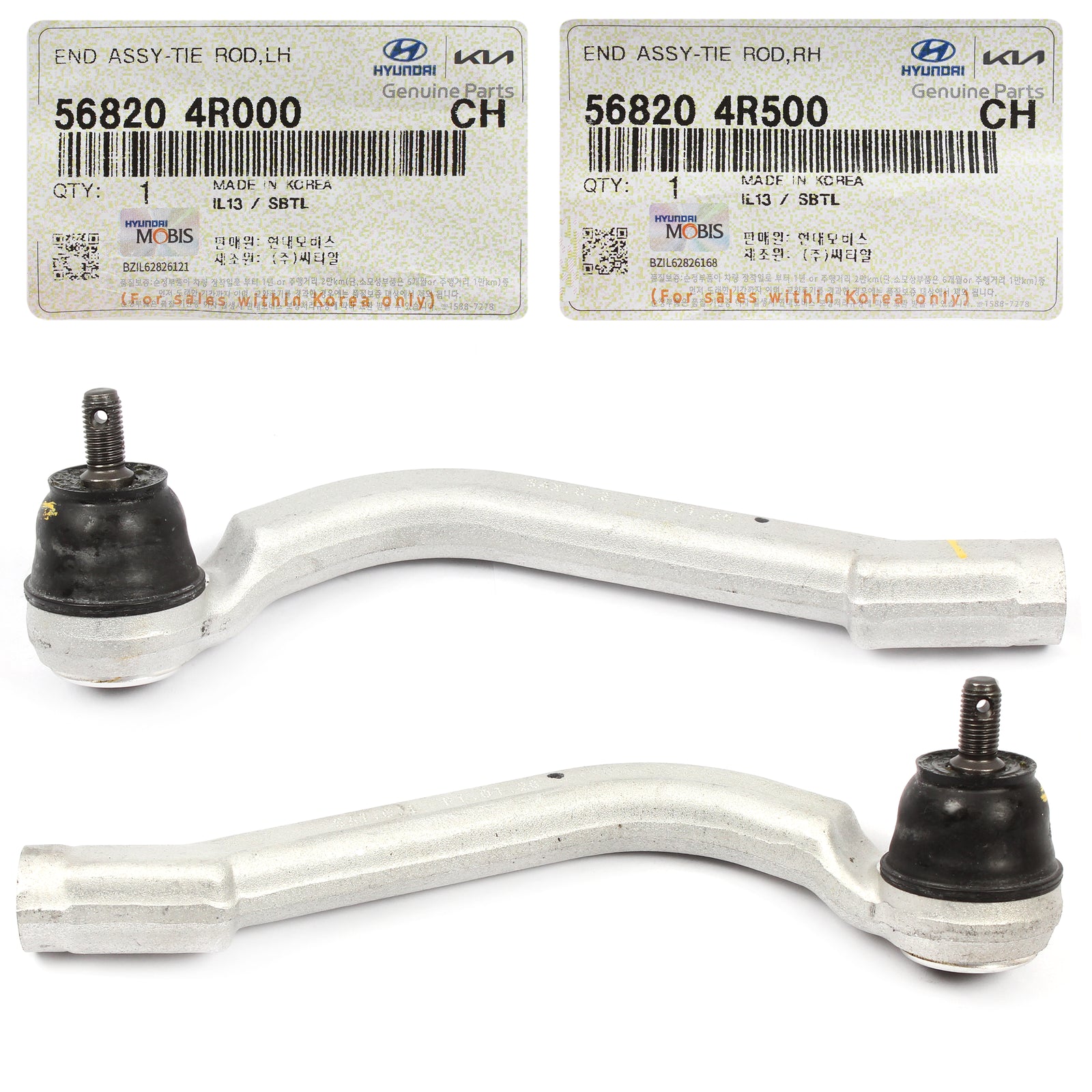 GENUINE Outer Tie Rod Ends FRONT LEFT & RIGHT for 11-16 Sonata Optima HYBRID