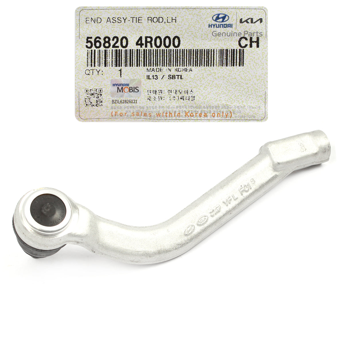 OEM Outer Tie Rod End LEFT DRIVER for 11-16 Sonata Optima HYBRID 568204R000