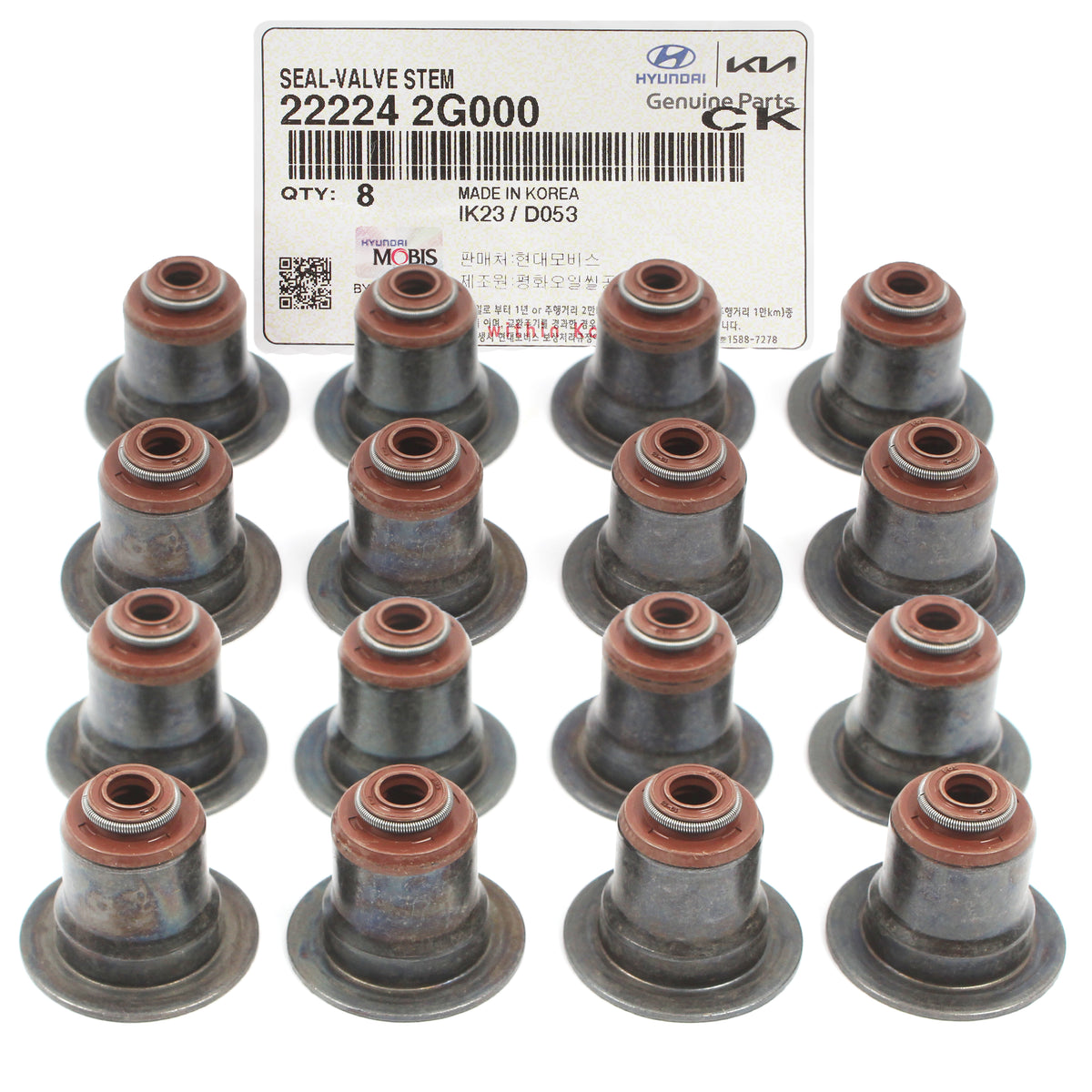 GENUINE Valve Stem Seals 16PCS for 2006-2023 GENESIS HYUNDAI KIA 222242G000