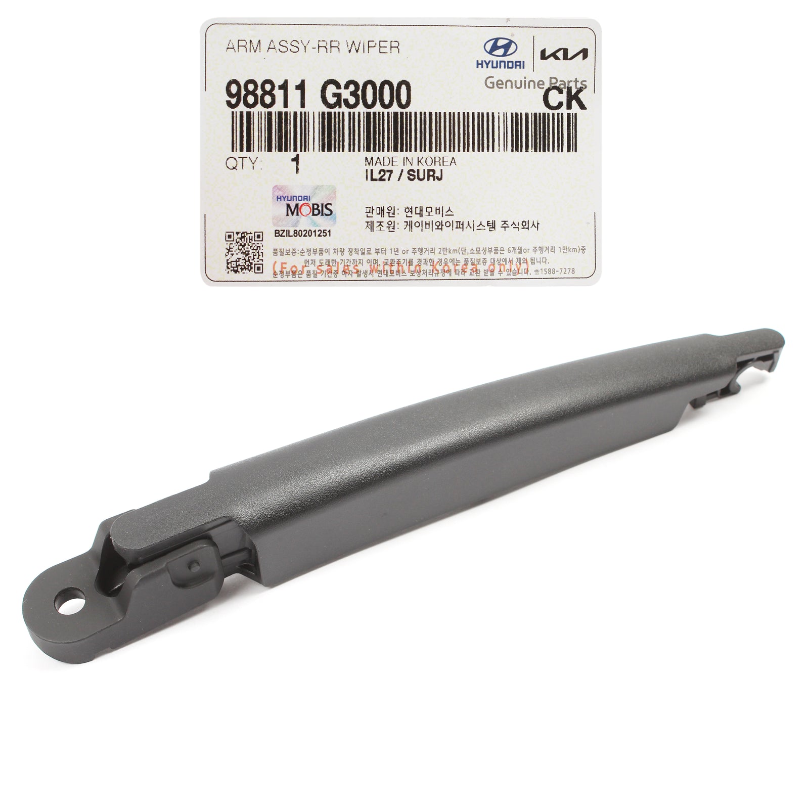 GENUINE Rear Wiper Arm for 2018-2023 Elantra GT Santa Fe Seltos 98811G3000