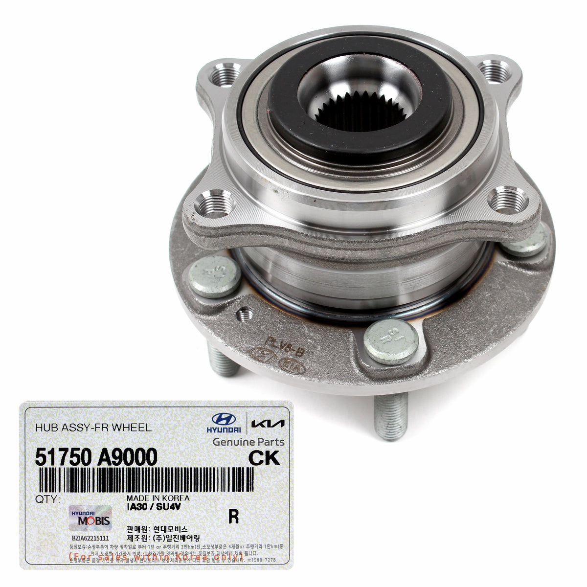 GENUINE Front Wheel Hubs &amp; Bearings 2PCS for 2015-2021 Kia Sedona 51750A9000