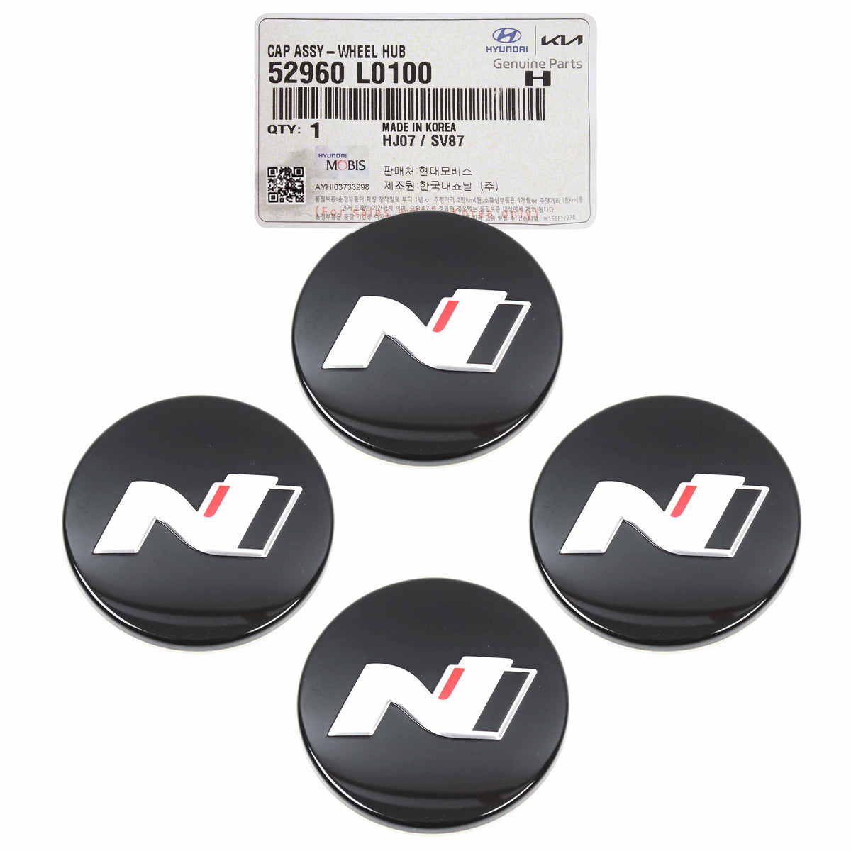 thumbnail image 2 of OEM 4x 17" Wheel Center Caps For Hyundai Sonata 2015-2017 | Part 52960C1300 | Silver Hyundai Emblem 2 of 6