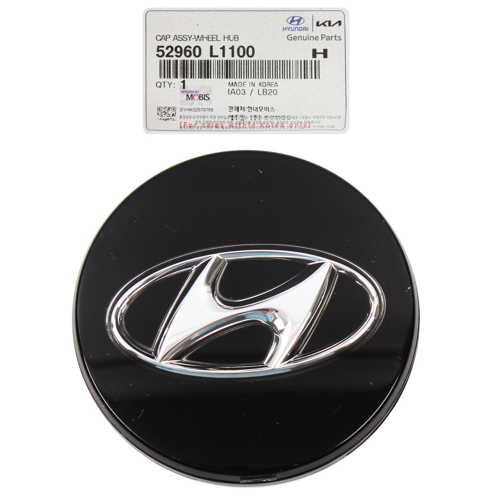 GENUINE Aluminum Wheel Center Cap for 2020-2022 Elantra Ioniq Sonata Tucson