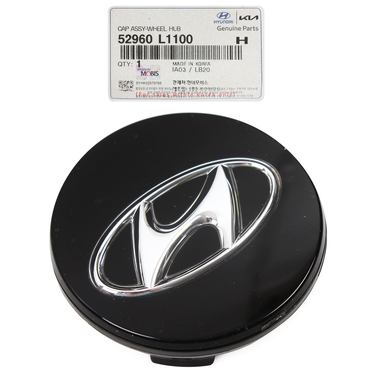 GENUINE Aluminum Wheel Center Cap for 2020-2022 Elantra Ioniq Sonata Tucson