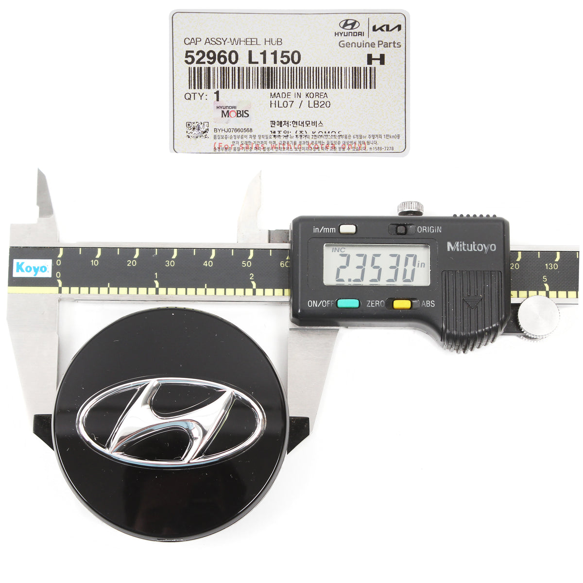 GENUINE Aluminum Wheel Center Cap 16 17" for 20-22 Elantra Ioniq Sonata Tucson