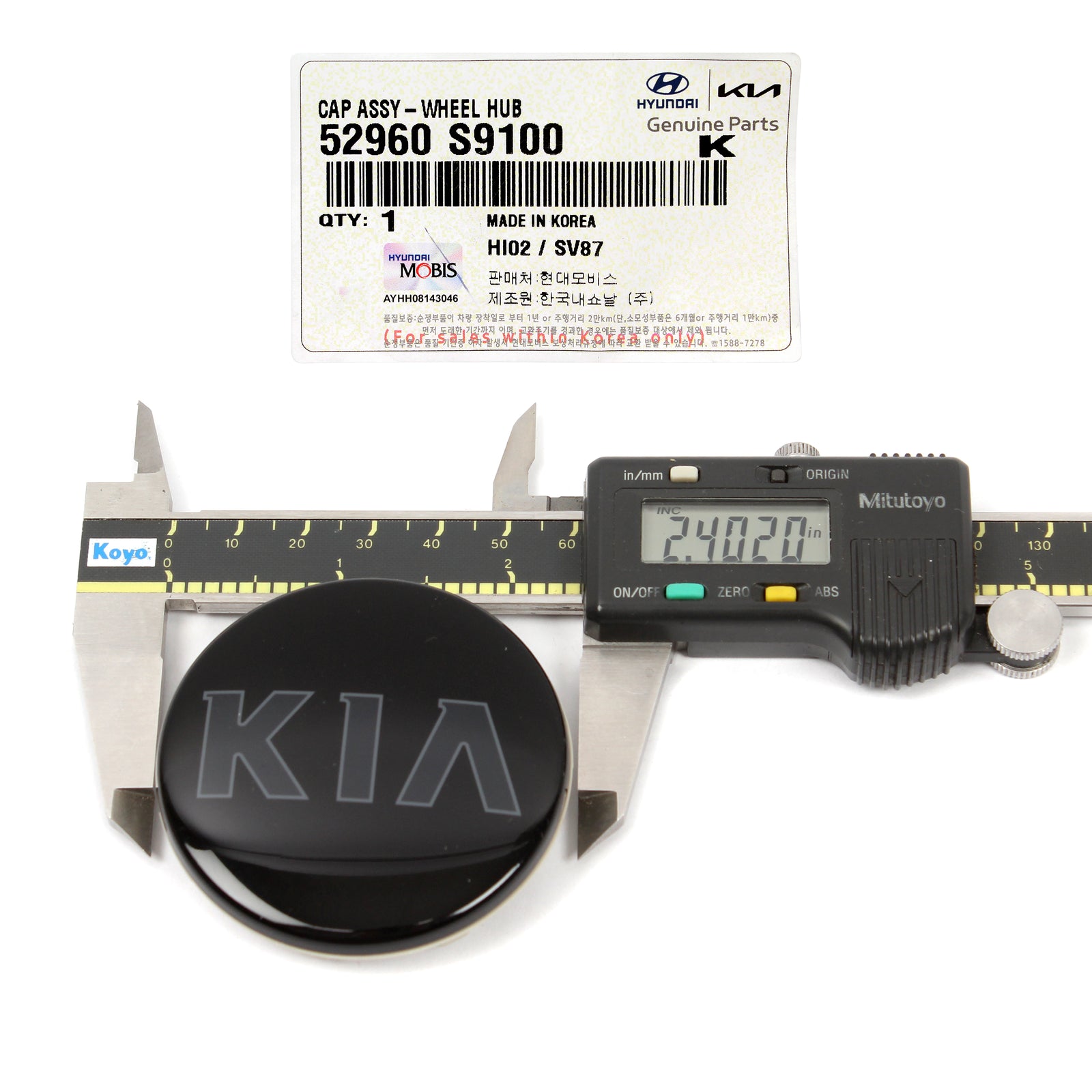 GENUINE Aluminum Wheel Center Cap for Kia Niro Sorento Soul Sportage Telluride