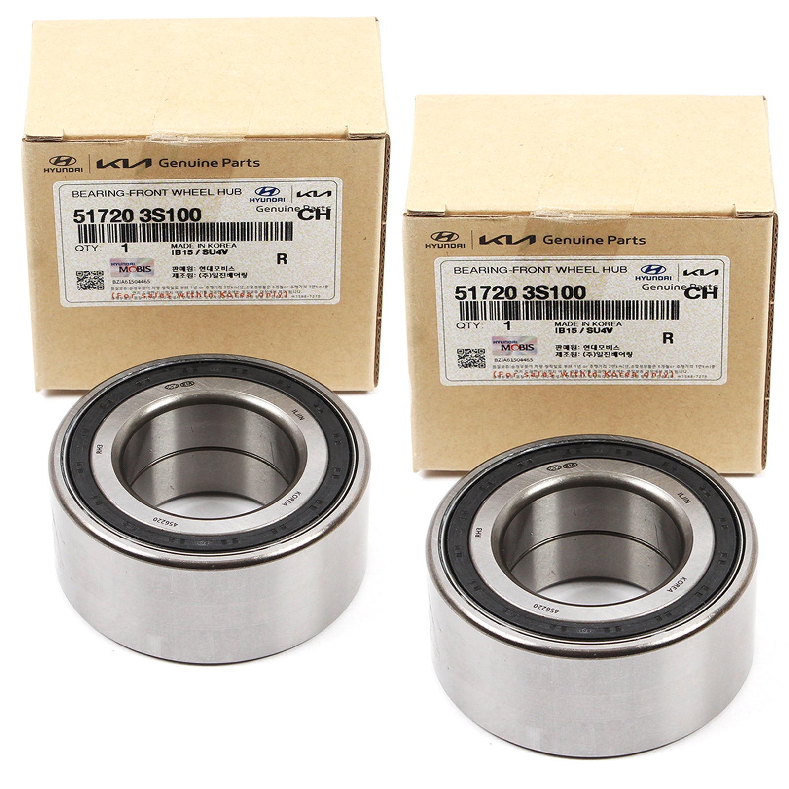 OEM FRONT Wheel Bearings 2PCS for Azera Sonata Tucson Cadenza Optima Sportage