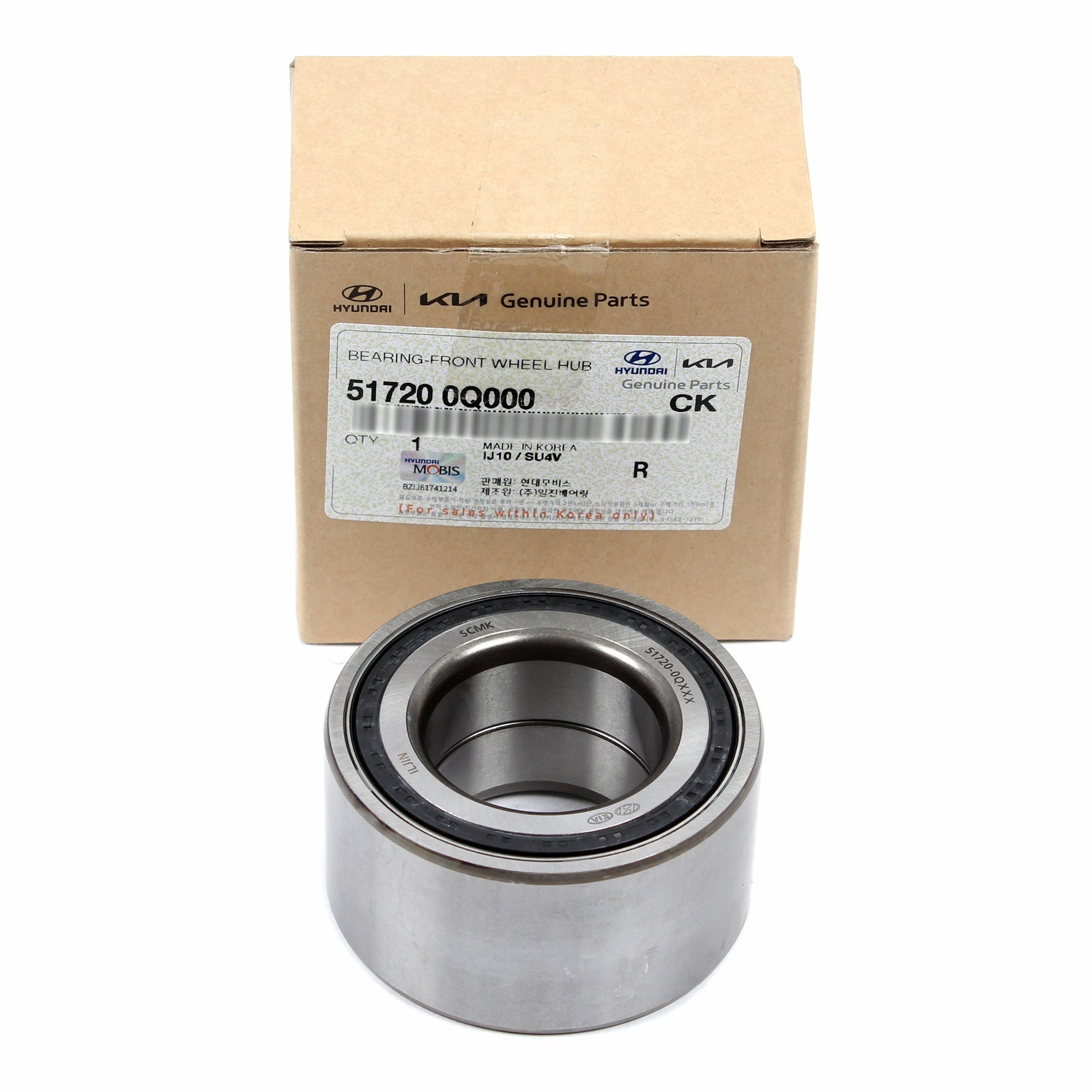 OEM Front Wheel Hub Bearing for 07-19 Elantra Veloster Forte Soul 517200Q000