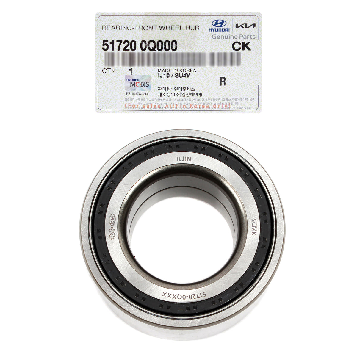 OEM Front Wheel Hub Bearing for 07-19 Elantra Veloster Forte Soul 517200Q000