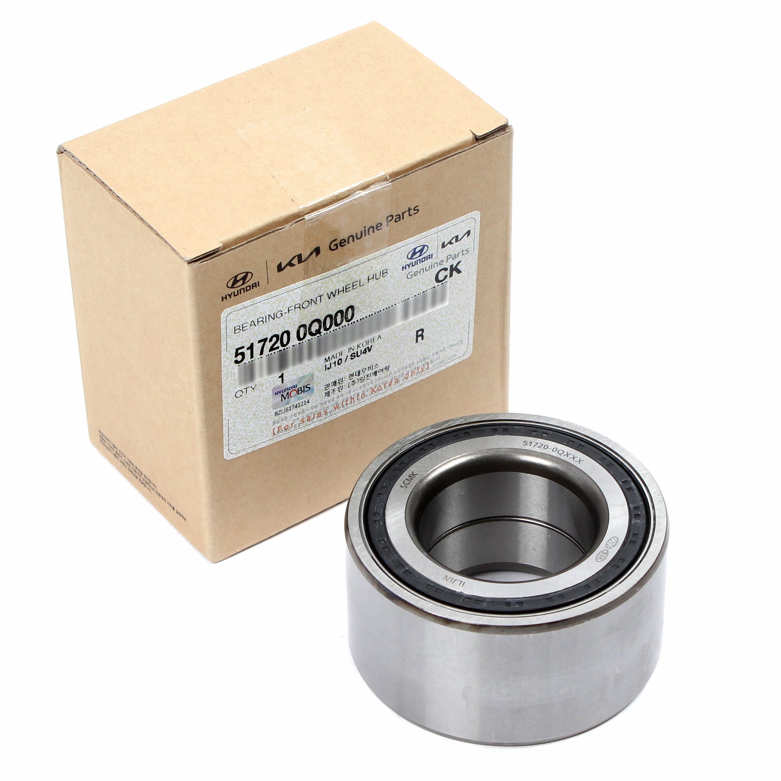 OEM 2X Front Wheel Hub Bearings for 07-19 Elantra Veloster Forte Soul 517200Q000