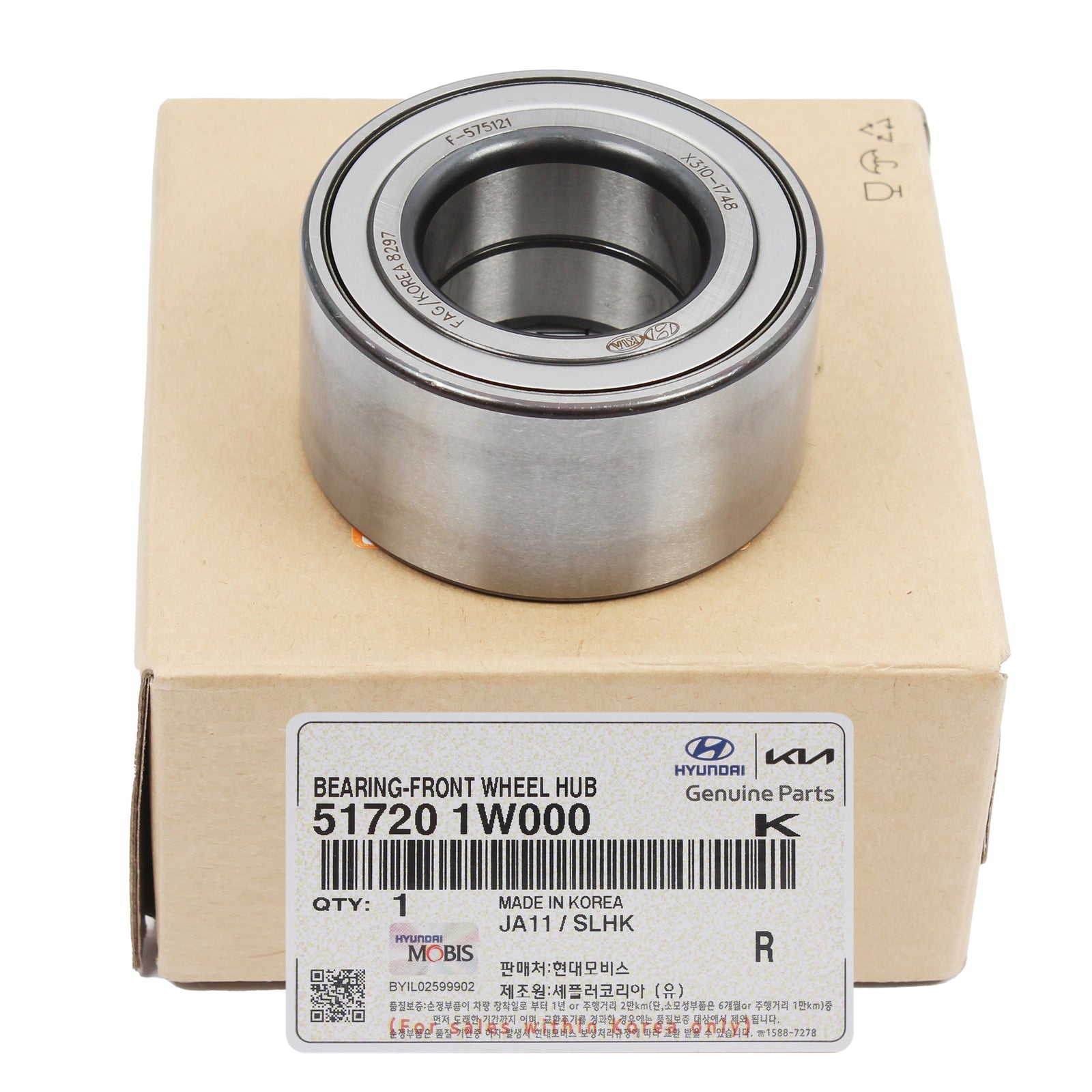 GENUINE Front Wheel Hub Bearings 2PACK for 2012-2017 Kia Rio 517201W000